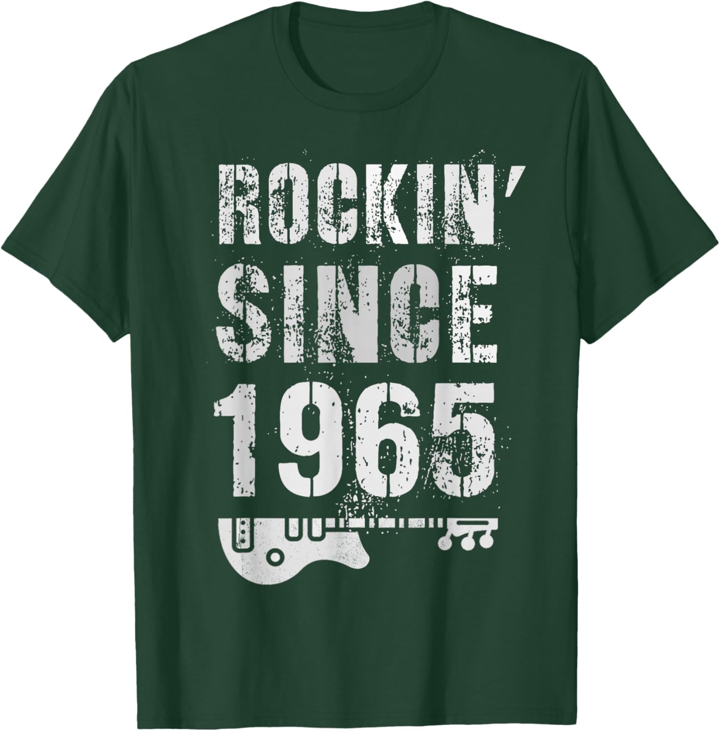 Rockin' Awesome Since 1965 Legendary Rockstar 60th Birthday T-Shirt - T-Shirt | Forest