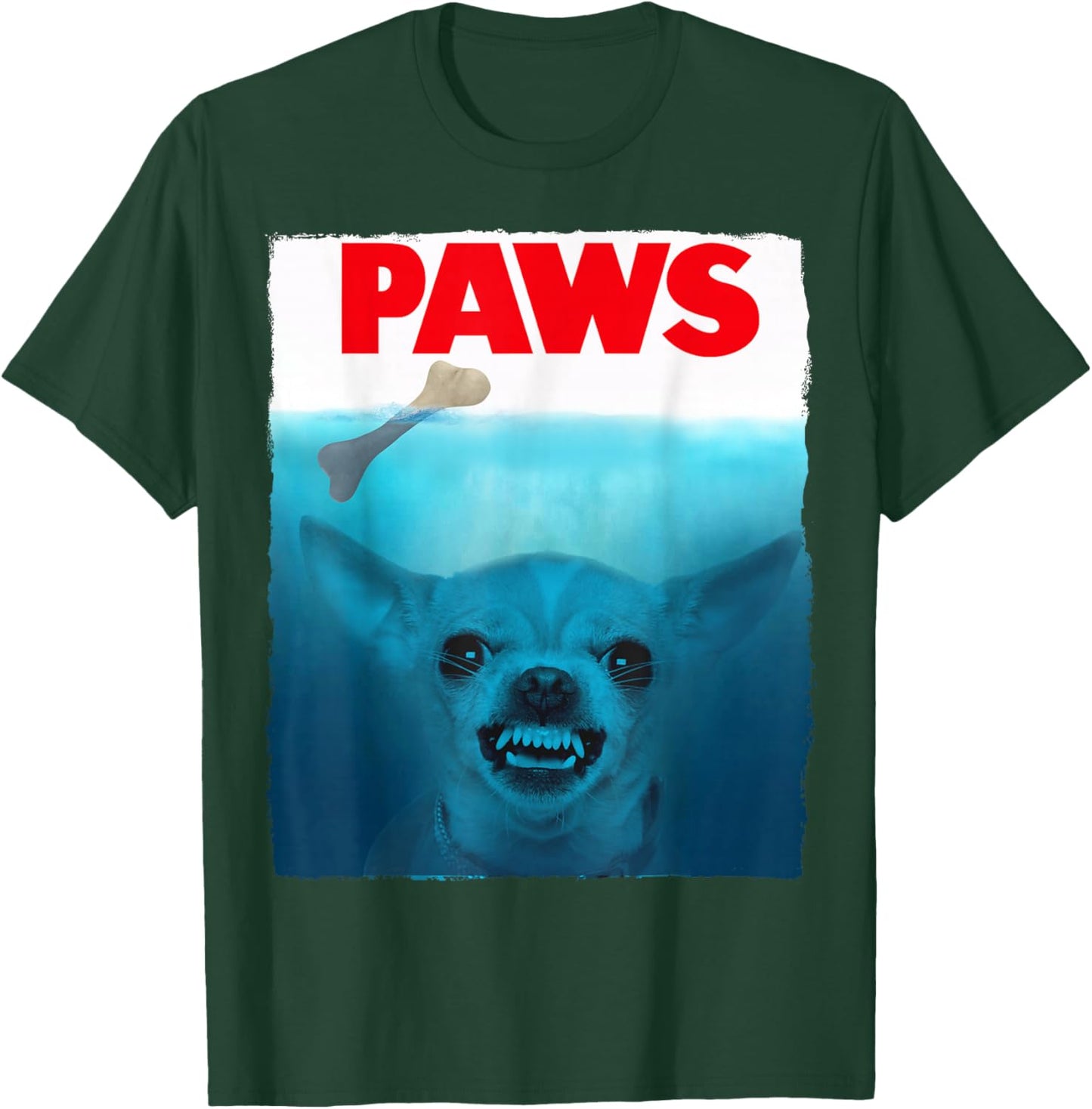 Chihuahua Dog Paws Cute Movie Poster Pet Funny T-Shirt - T-Shirt | Forest