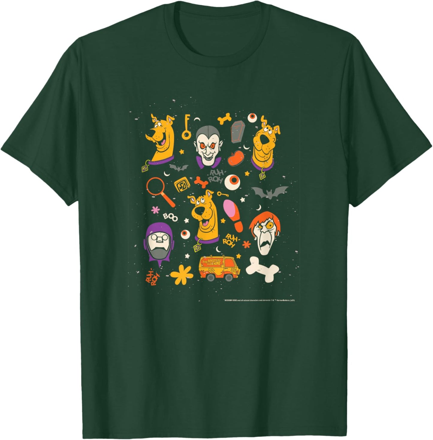 Scooby-Doo Halloween Monster Icons T-Shirt - T-Shirt | Forest