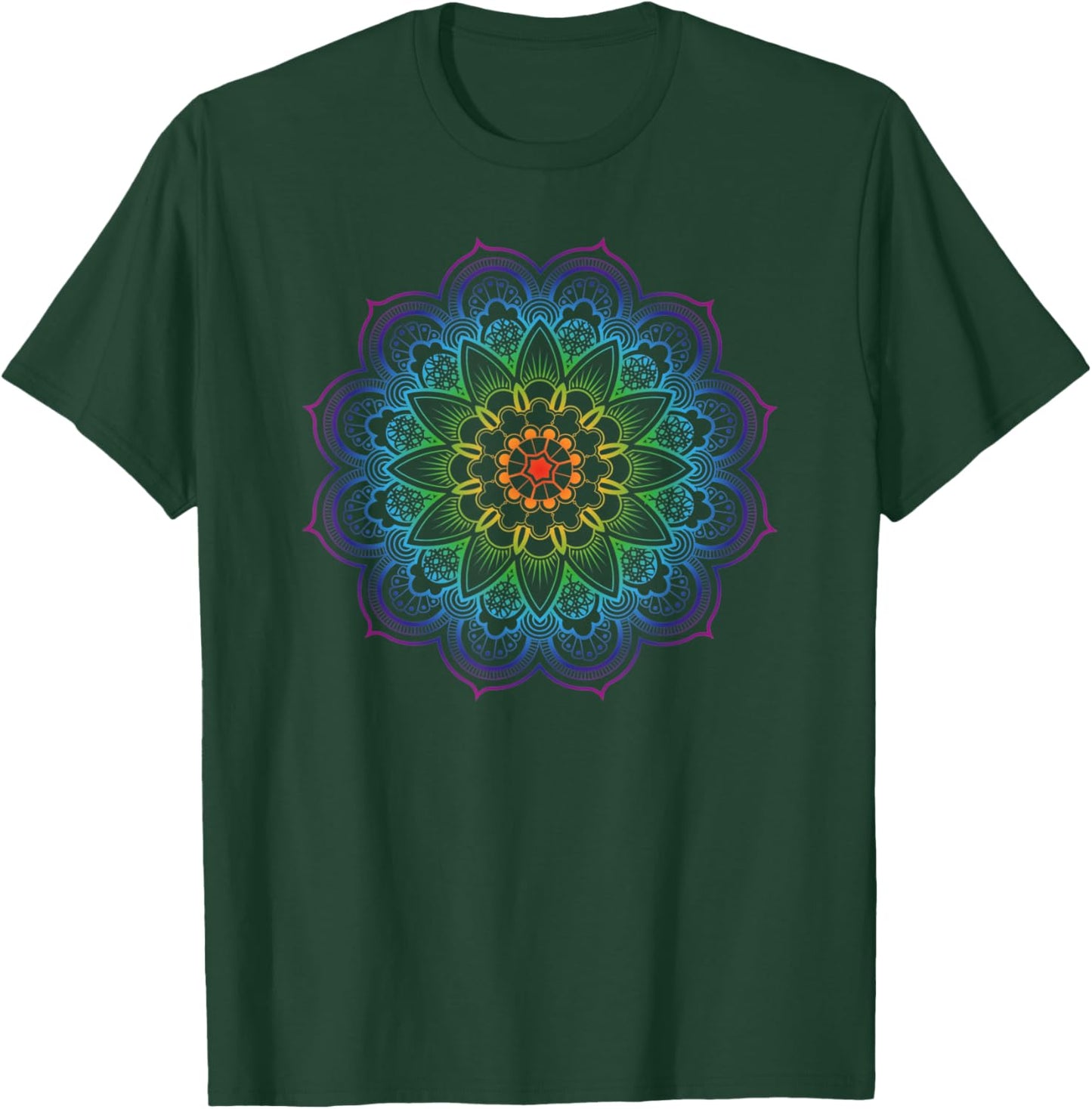 Qi Gong Chi Gong Yoga Mandala T-Shirt - T-Shirt | Forest
