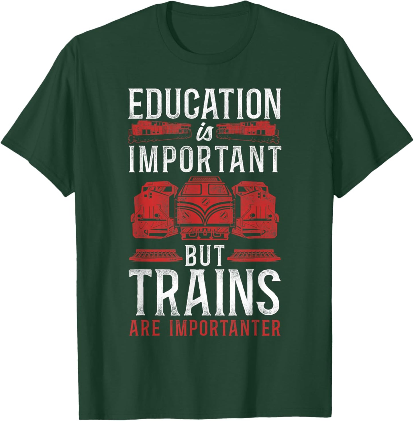 Freight Diesel Train Driver Trainspotting Locomotive Vintage T-Shirt - T-Shirt | Forest