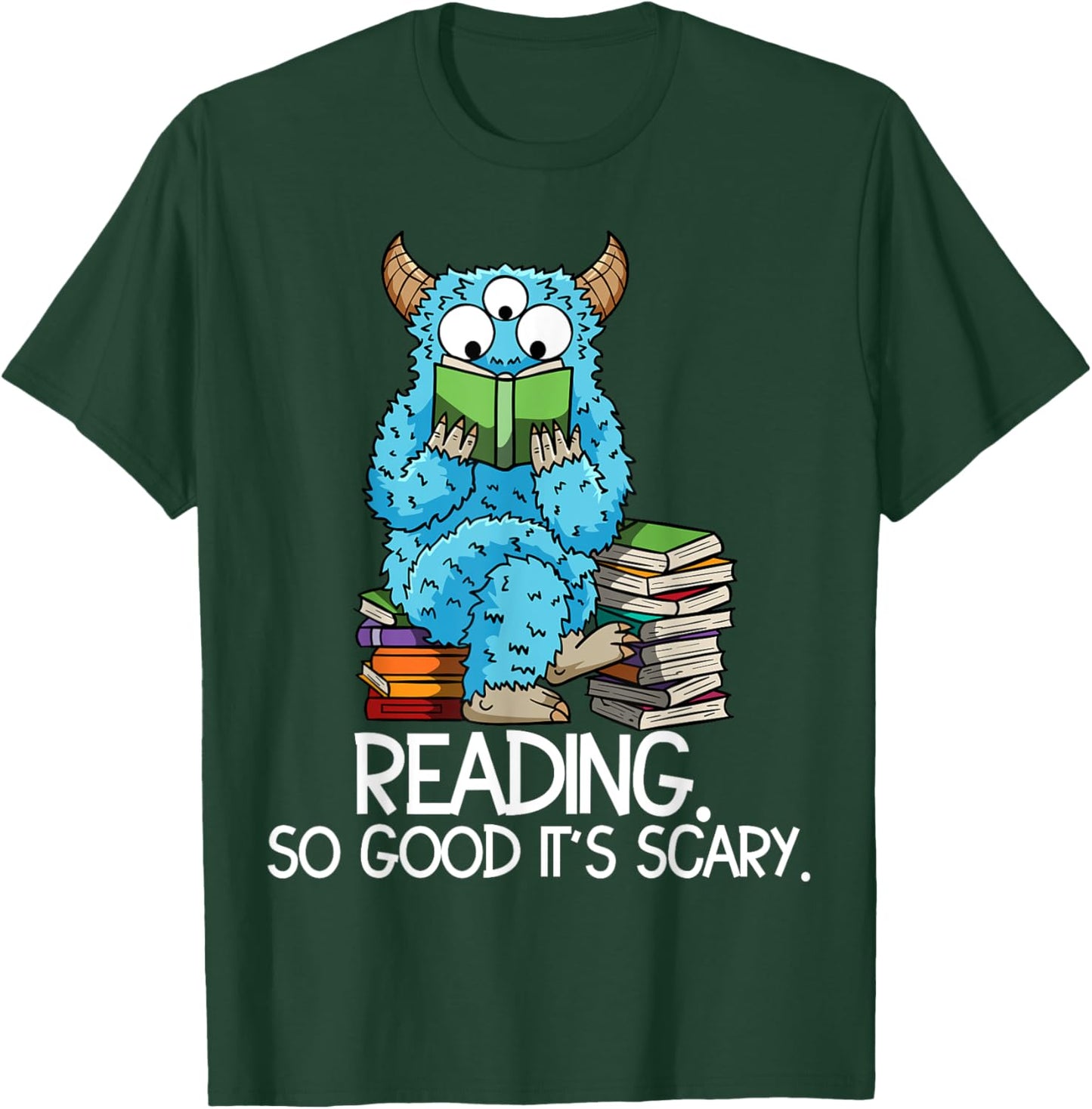 Reading Funny Monster Quote Meme Bookworm Book Reader T-Shirt - T-Shirt | Forest