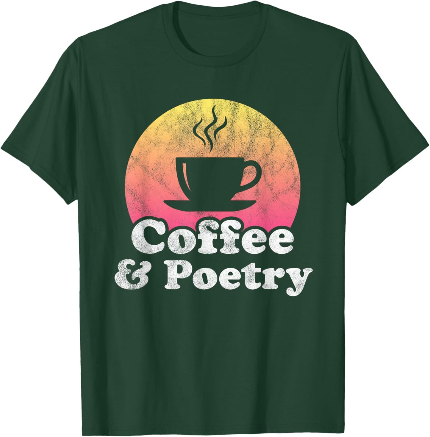 Coffee and Poetry T-Shirt - T-Shirt | Forest
