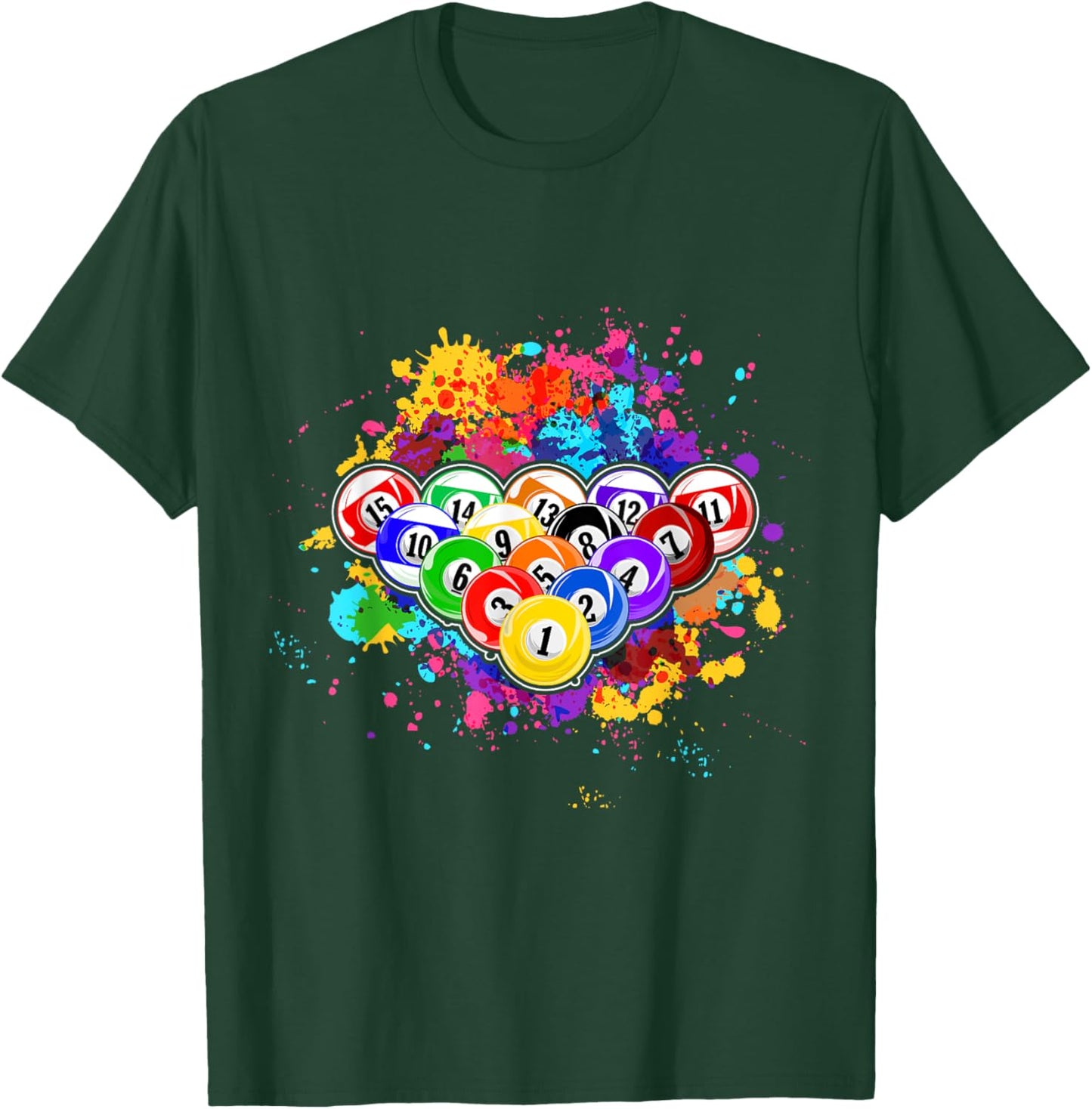 Carambolage Billiard Table T-Shirt - T-Shirt | Forest