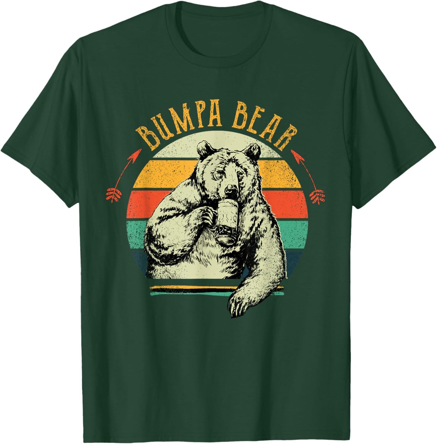 Vintage Bumpa Bear Shirt Funny Fathers Day T-Shirt - T-Shirt | Forest