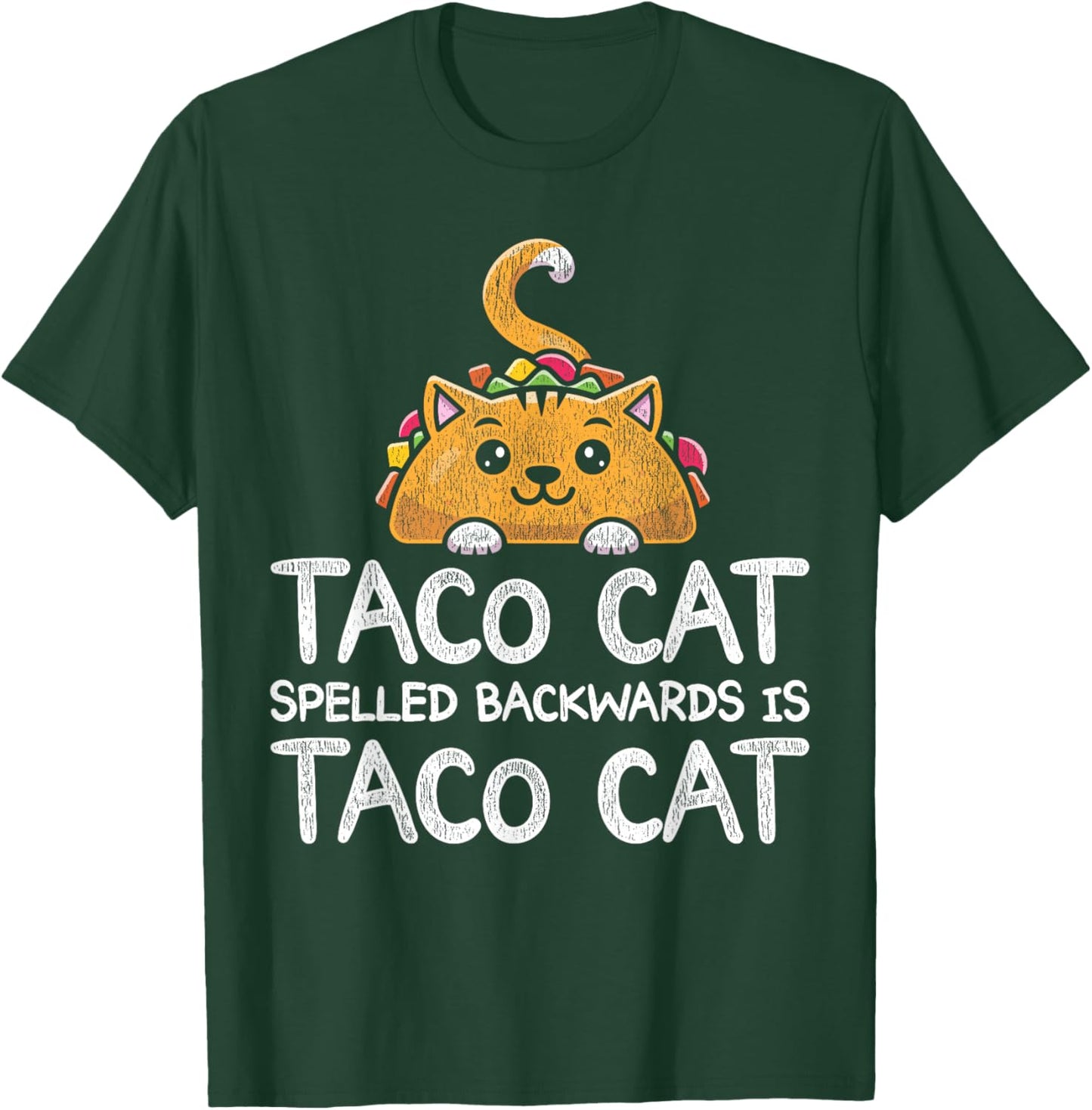 Funny Taco Cat Foodie Cat Animal Mexican Food Taco T-Shirt - T-Shirt | Forest