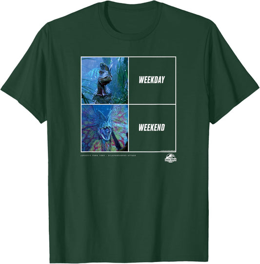 Jurassic Park Dilophosaurus meme T-Shirt - T-Shirt | Forest