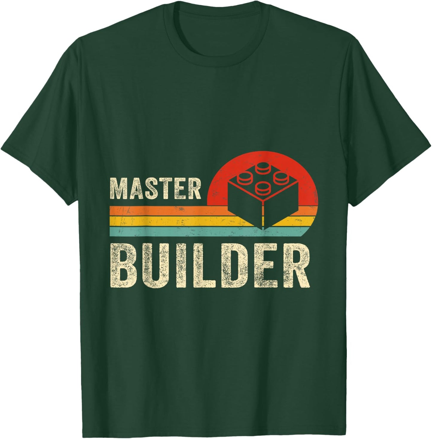 Master Builder Funny Building Blocks for Kids and Adults T-Shirt - T-Shirt | Forest