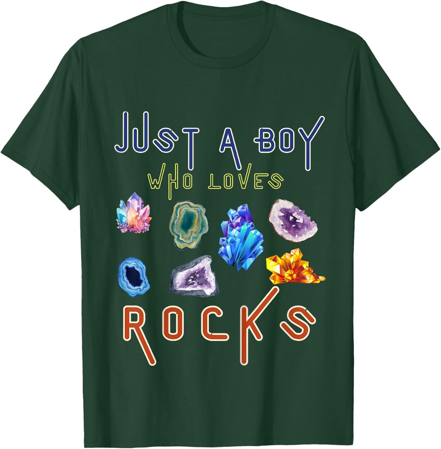 Rock Lover Collector Funny Geologist Crystal Geodes Lover T-Shirt - T-Shirt | Forest