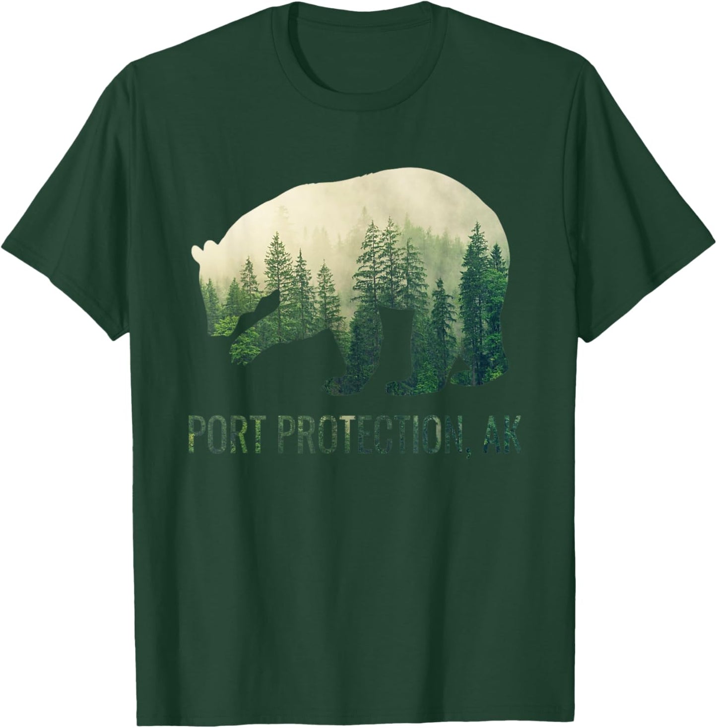 Port Protection Bear Southeast Alaska Tongass Wildlife T-Shirt - T-Shirt | Forest