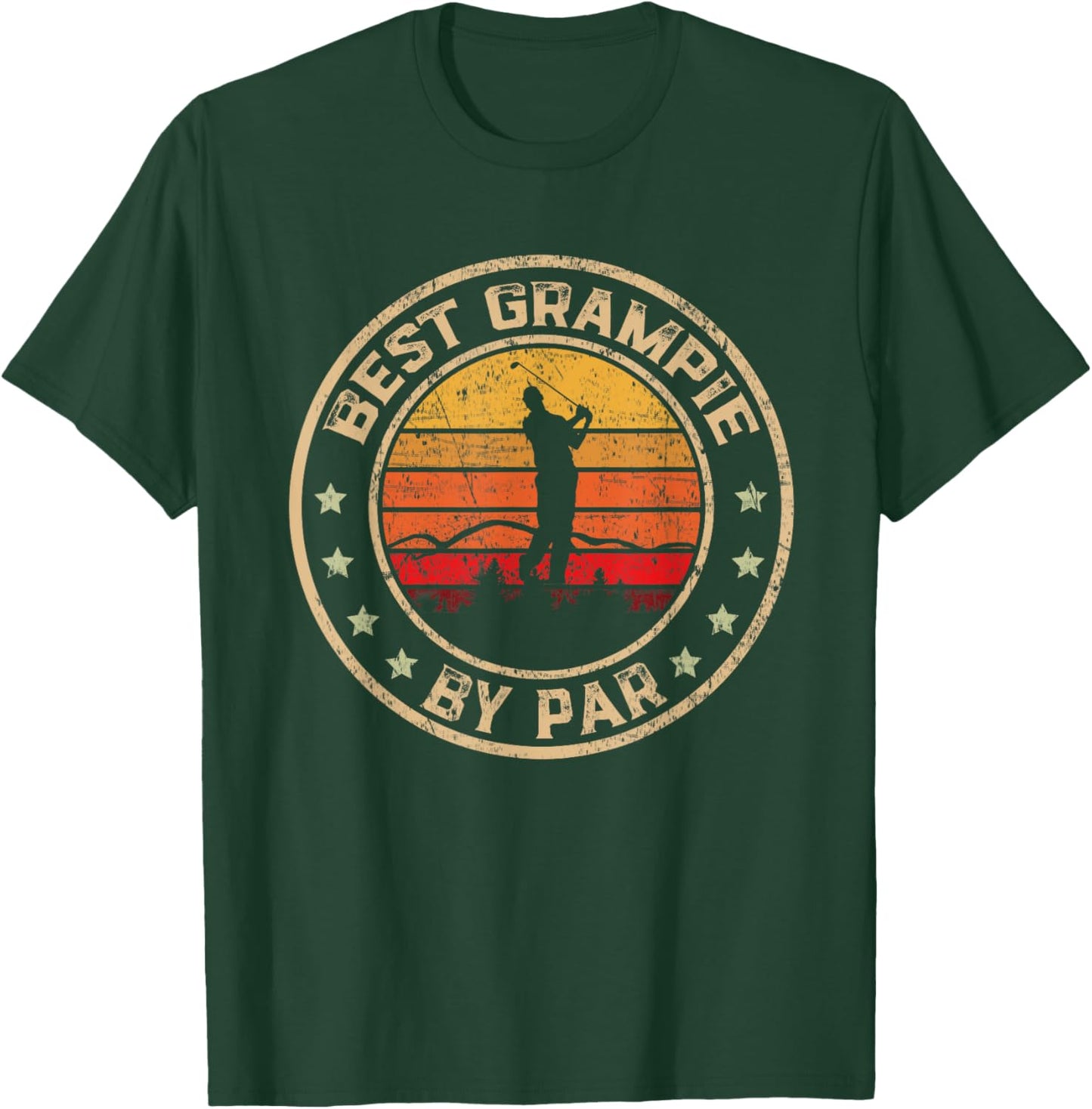 Best Grampie By Par Father's Day Golf Golfing T-Shirt - T-Shirt | Forest