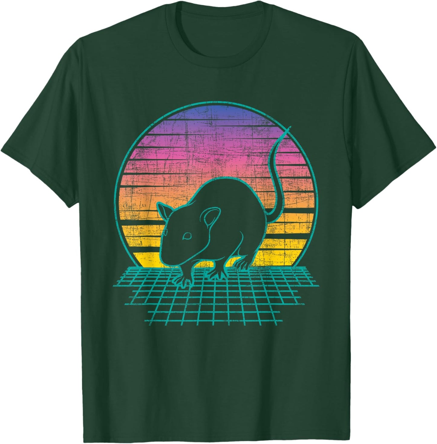 Vintage Rat - Rodent Lover Rat Owner T-Shirt - T-Shirt | Forest