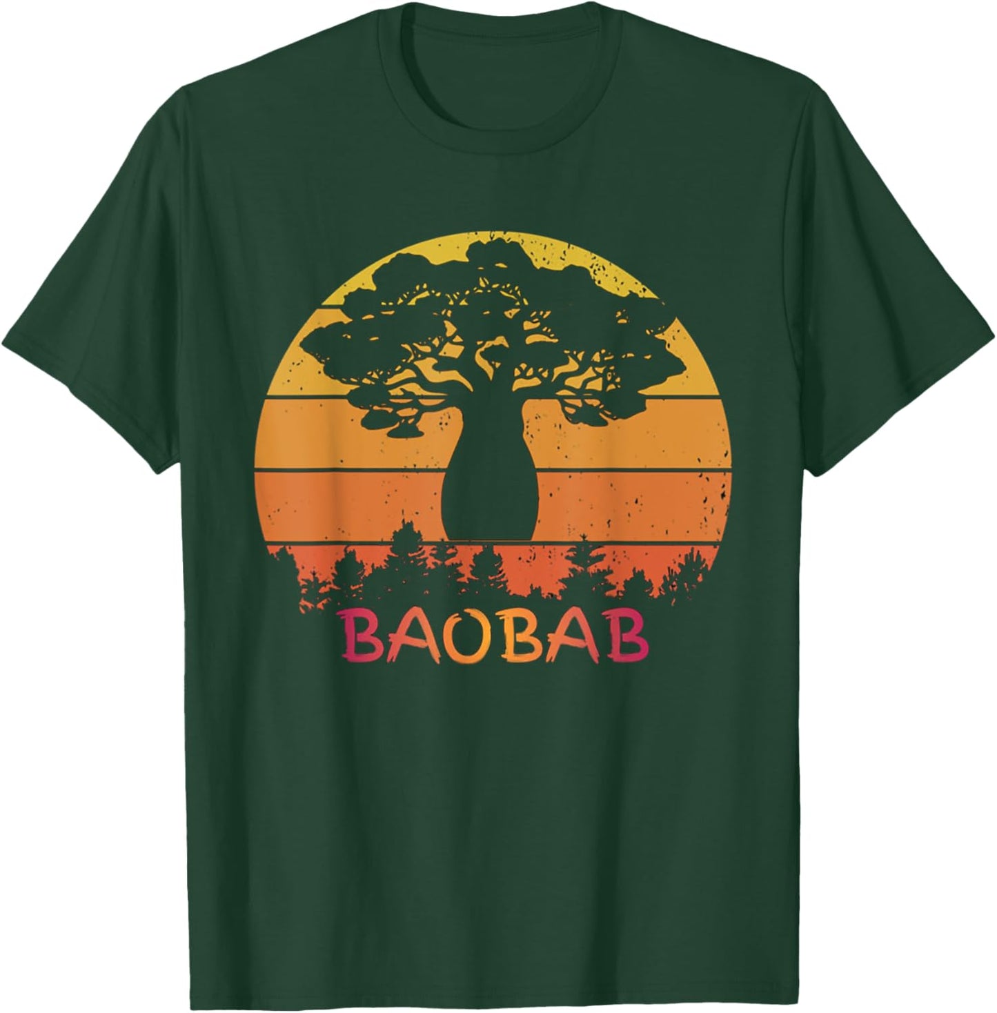 BaoBab Tree Love Nature Vintage Retro Style Funny T-Shirt - T-Shirt | Forest