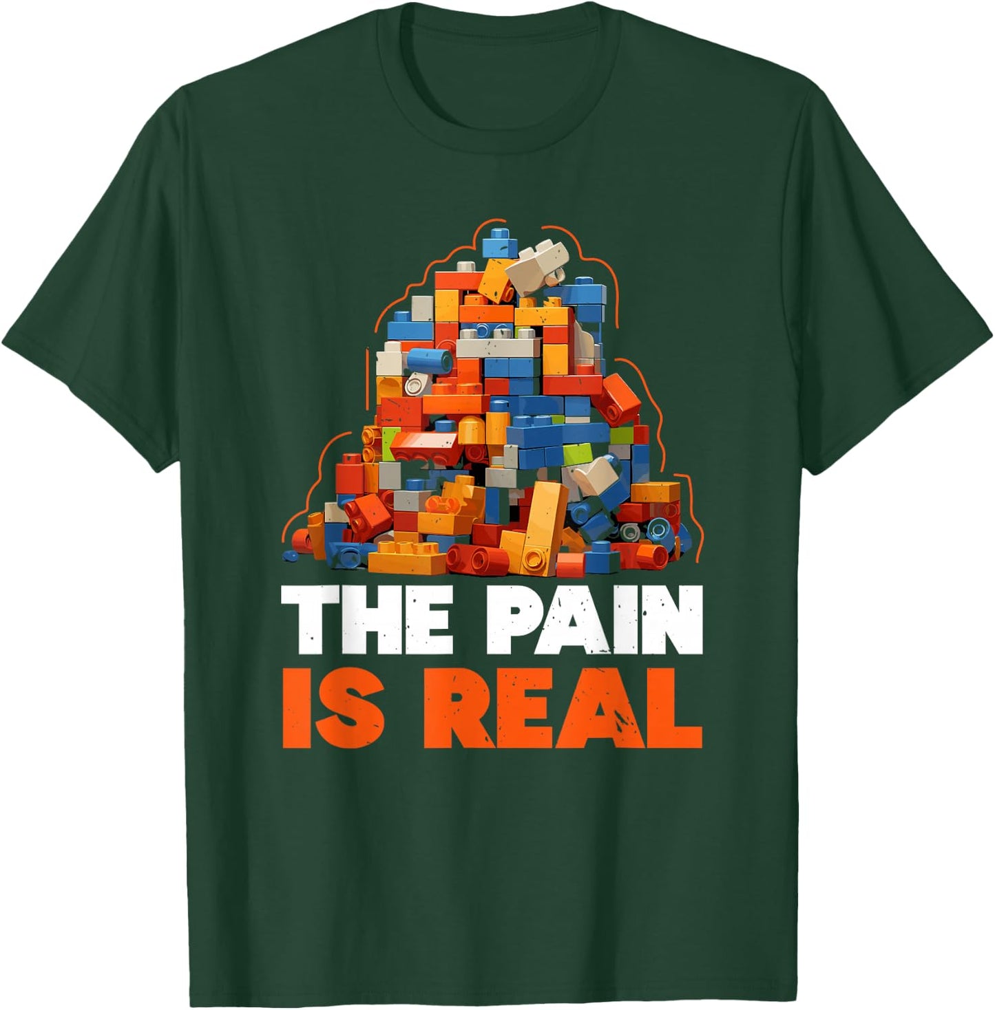 Master Builder Bricks Blocks Play Toys T-Shirt - T-Shirt | Forest