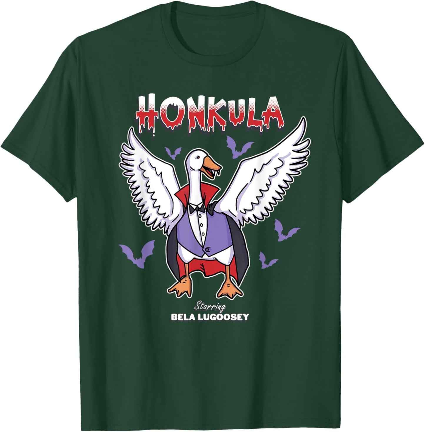 Honkula Funny Vampire Halloween Goose Meme Honkus Ponkus T-Shirt - T-Shirt | Forest