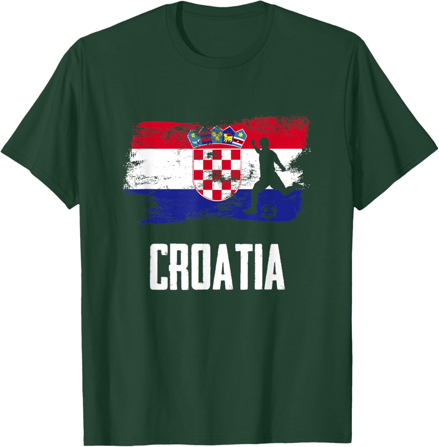 Croatia Flag Jersey Croatian Soccer Team Croatian T-Shirt - T-Shirt | Forest