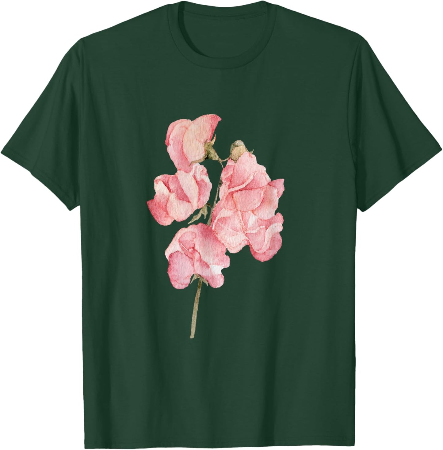 Sweet pea flower T-Shirt - T-Shirt | Forest