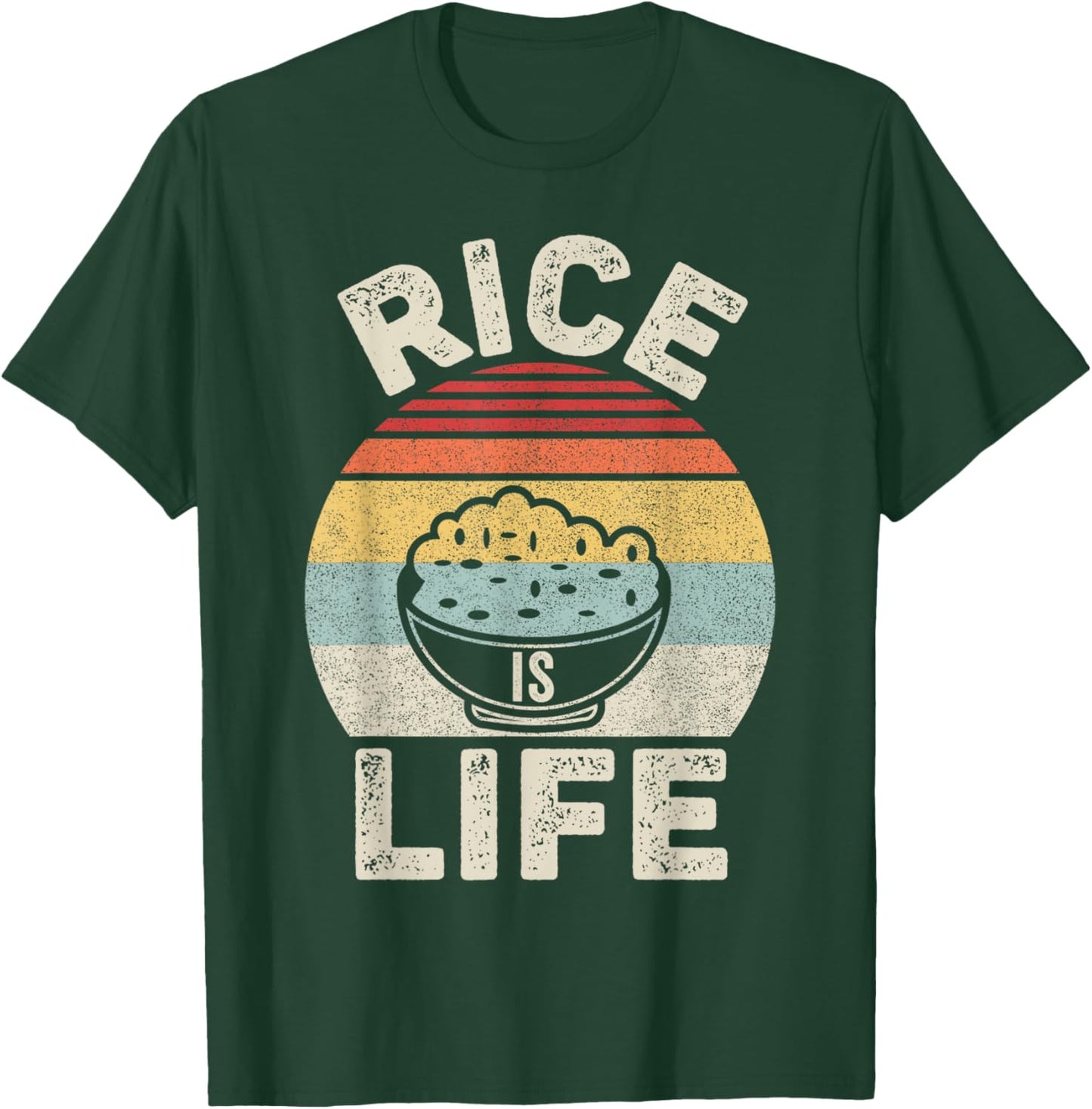Vintage Retro Rice Is Life Filipino T-Shirt - T-Shirt | Forest