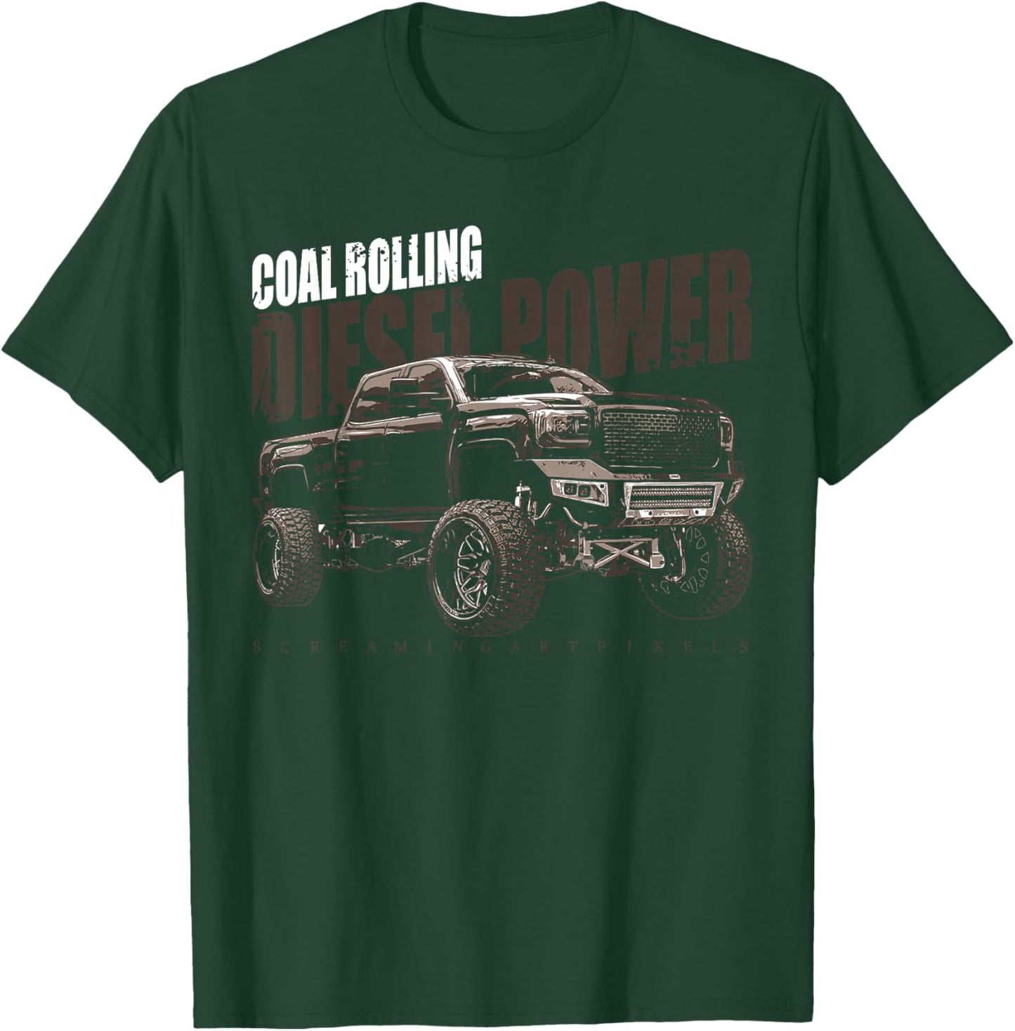 Diesel Power Coal Rolling Turbo Diesel Truck T-Shirt - T-Shirt | Forest