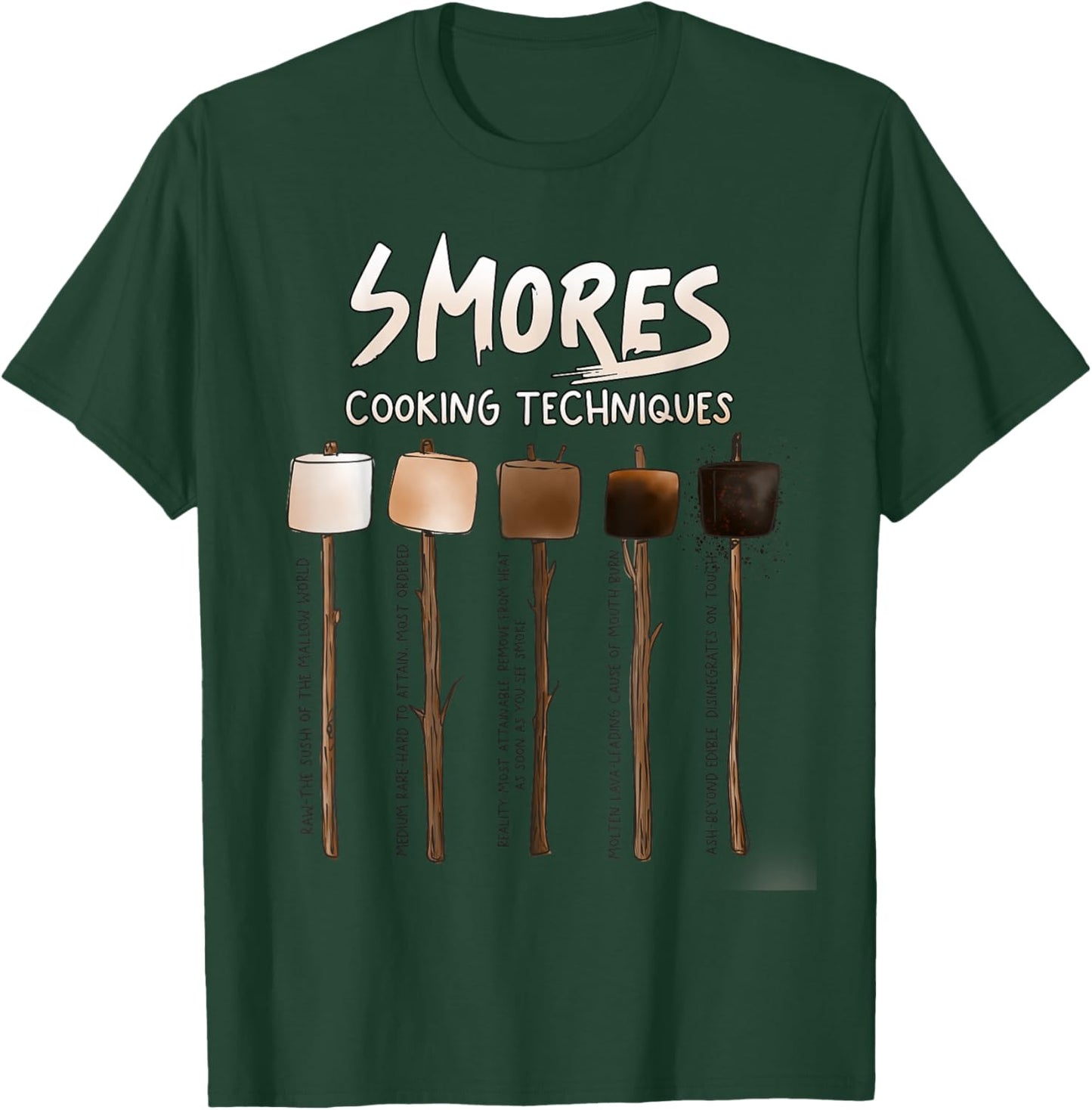 Cute Funny Smores for campers men women and kids T-Shirt - T-Shirt | Forest