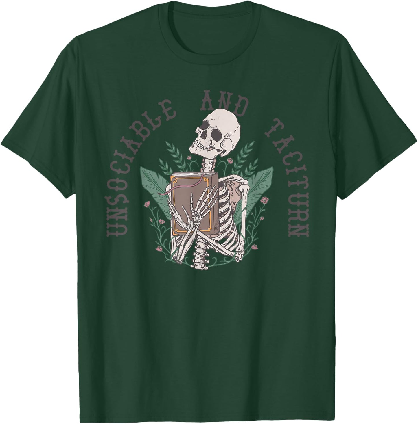 UNSOCIABLE AND TACITURN Jane Austen Pride & Prejudice Meme T-Shirt - T-Shirt | Forest