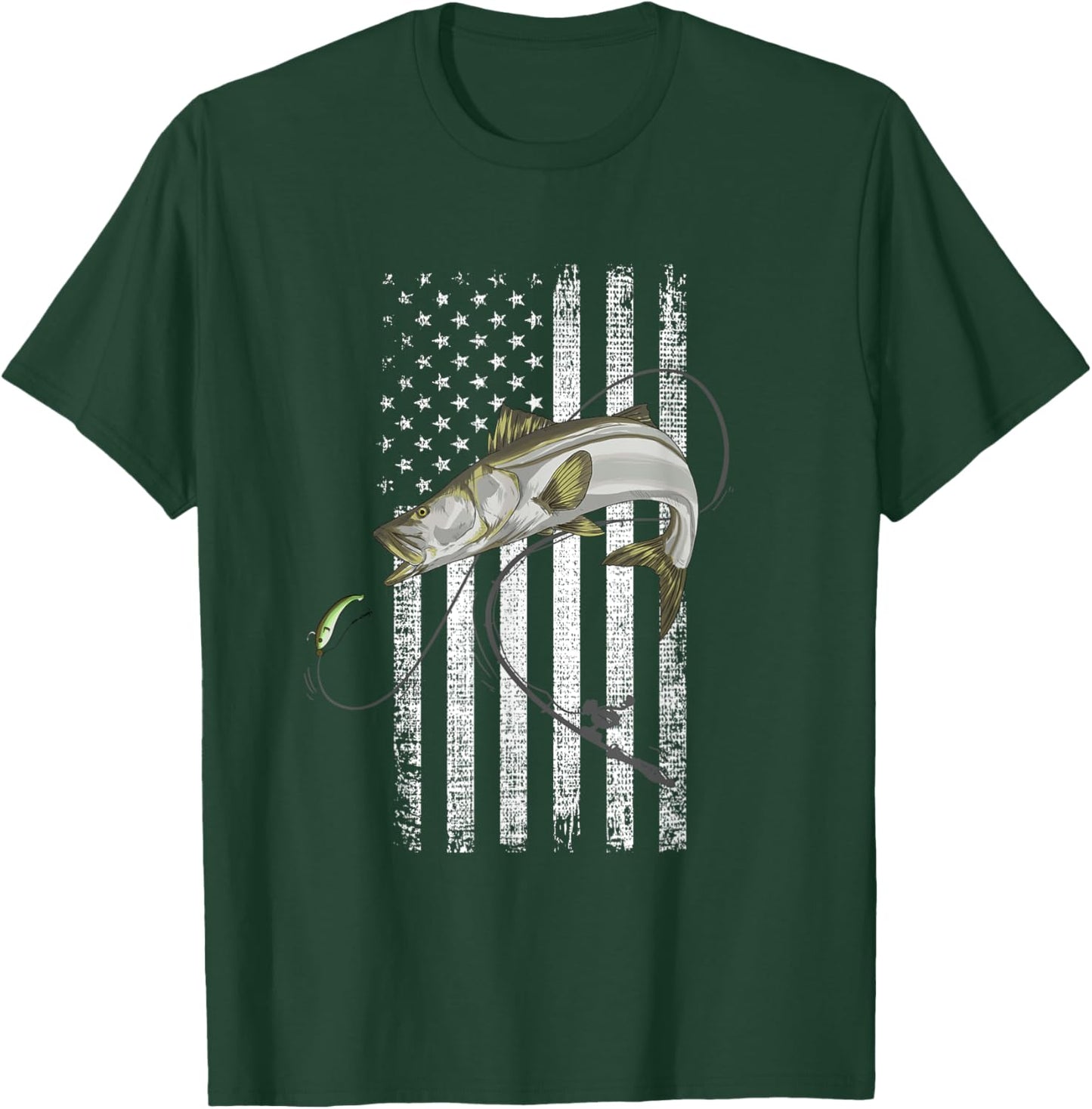 Snook fishing lure Robalo Sergeant Fish Linesider Soapfish T-Shirt - T-Shirt | Forest