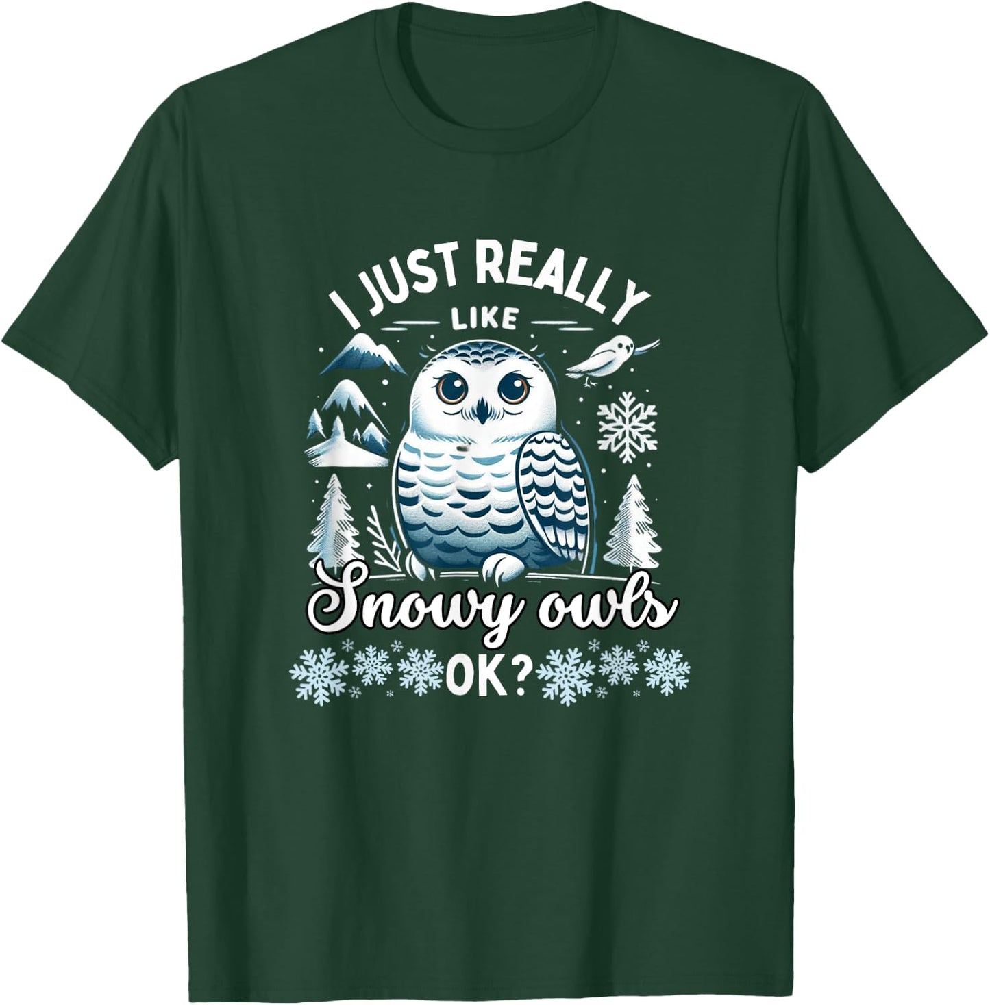 Snowy Owl Lover Snowy Owls T-Shirt - T-Shirt | Forest
