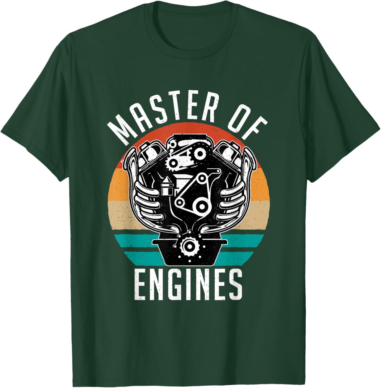 Master of Engines Repair Mechanic T-Shirt - T-Shirt | Forest