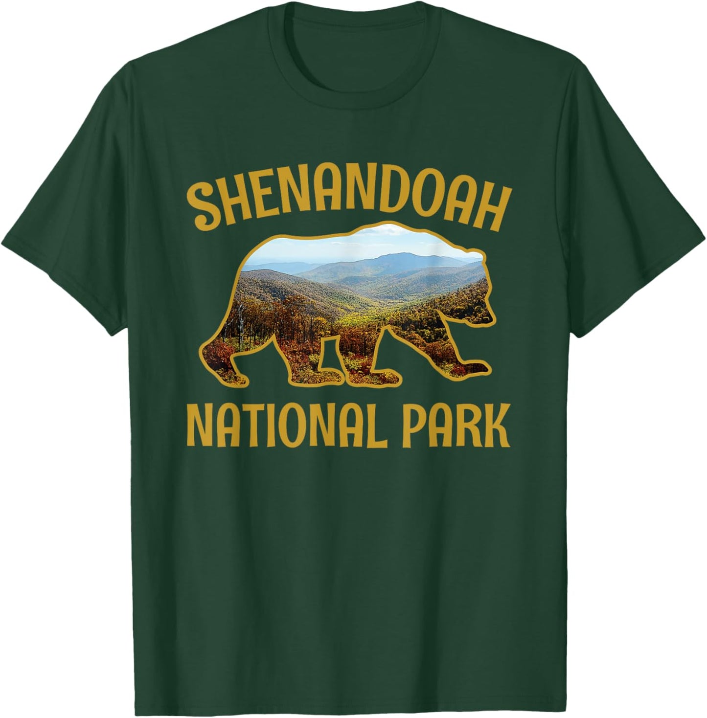 Shenandoah US National Park Virginia Bear Gift T-Shirt - T-Shirt | Forest