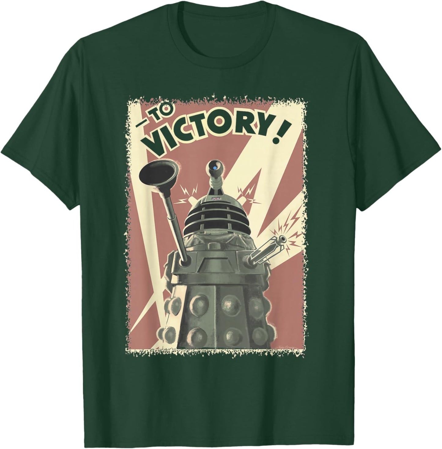 Doctor Who Propoganda Dalek Sci-Fi Fan 60th Anniversary T-Shirt - T-Shirt | Forest