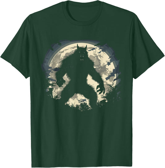 Werewolf Monster Moon T-Shirt - T-Shirt | Forest