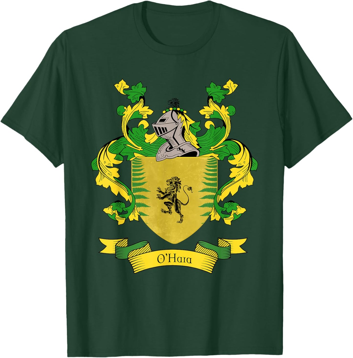 O'Hara Coat of Arms | O'Hara Surname Family Crest T-Shirt - T-Shirt | Forest
