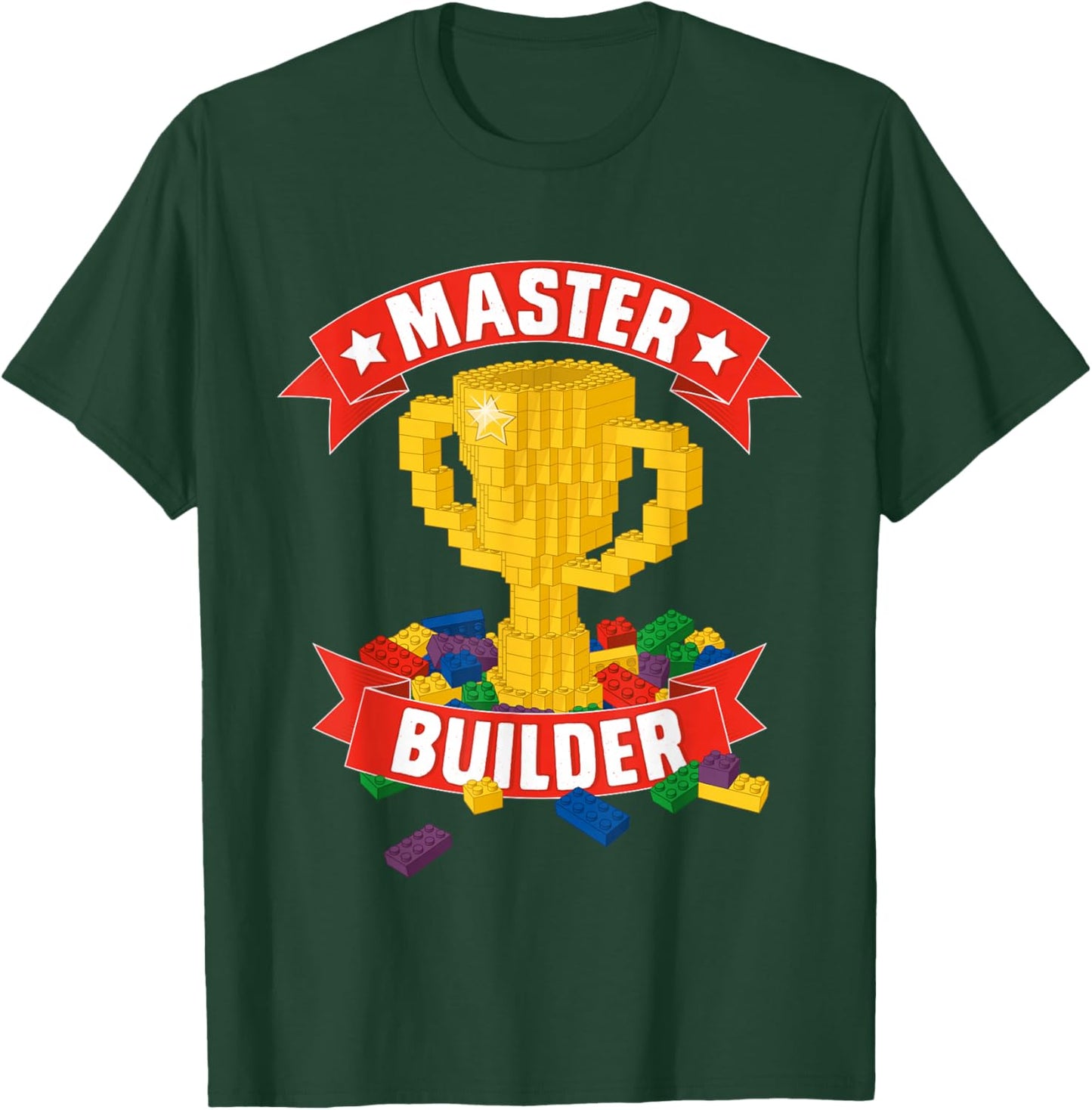 Master Builder Building Blocks T-Shirt - T-Shirt | Forest