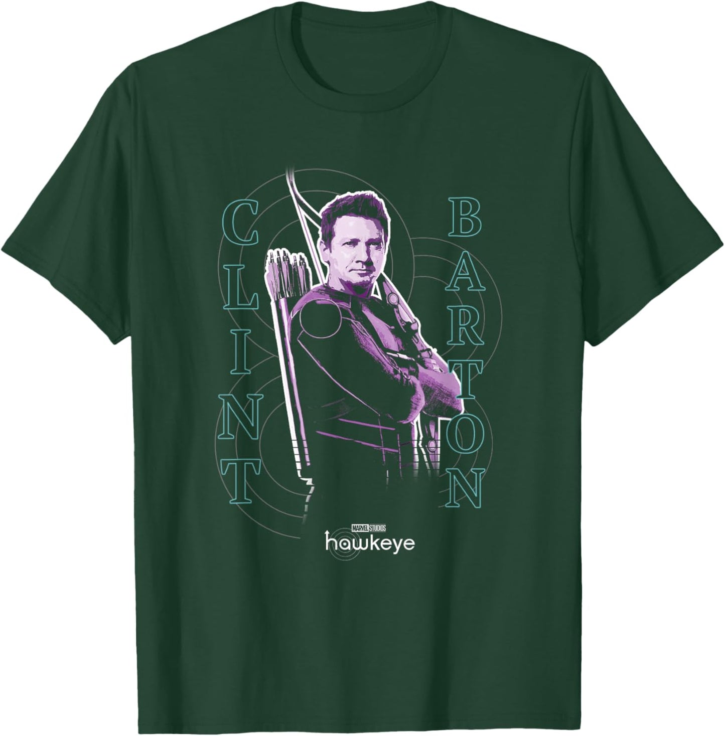Marvel Hawkeye Disney Plus Clint Barton Color Pop Poster T-Shirt - T-Shirt | Forest