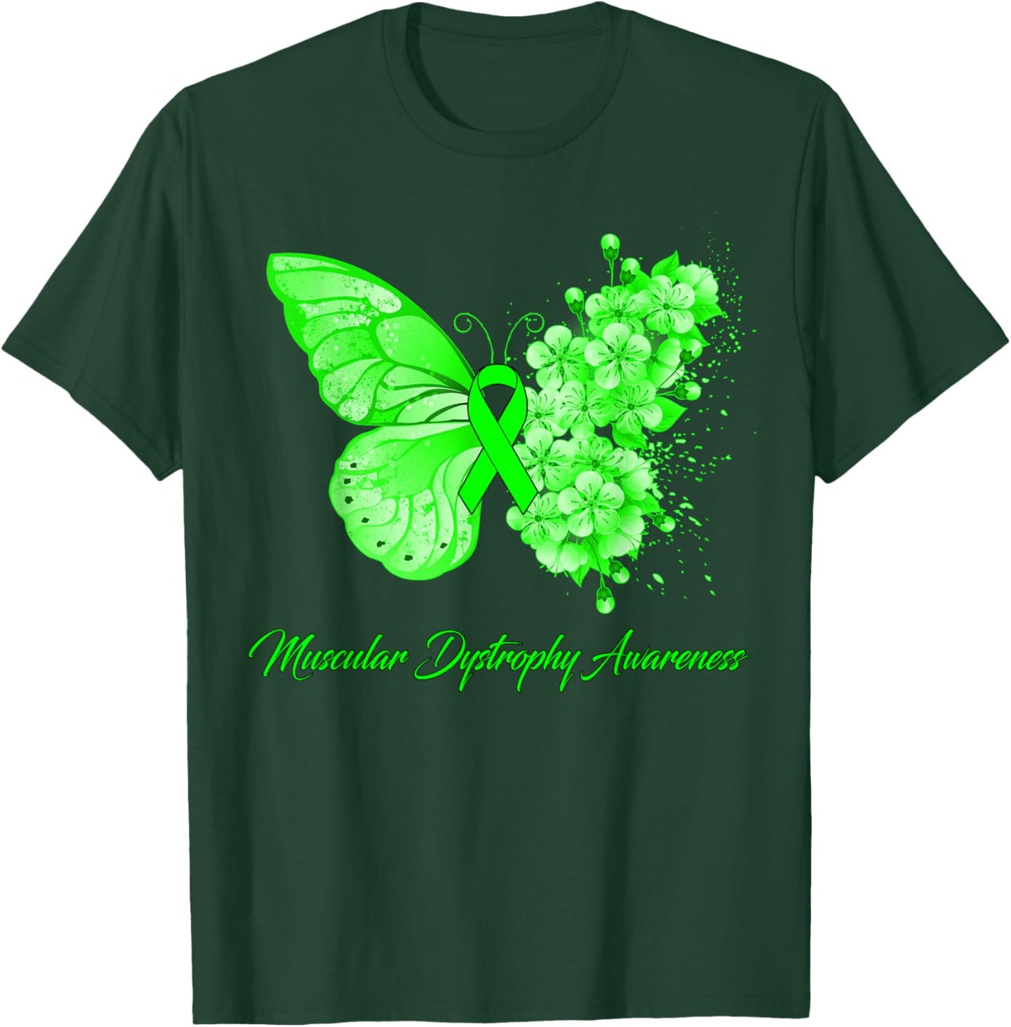 Butterfly Muscular Dystrophy Awareness T-Shirt - T-Shirt | Forest