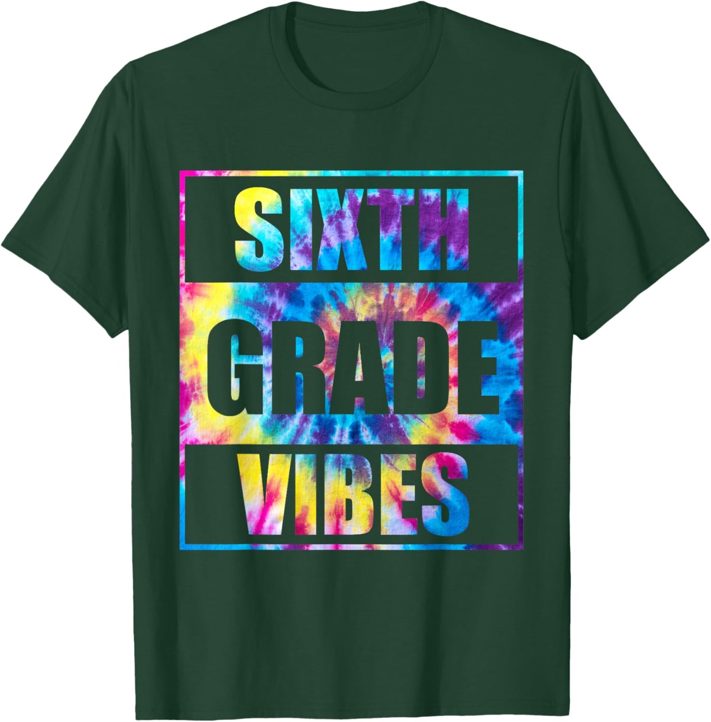 Back To School 6th Grade Vibes First Day Of School Teachers T-Shirt - T-Shirt | Forest