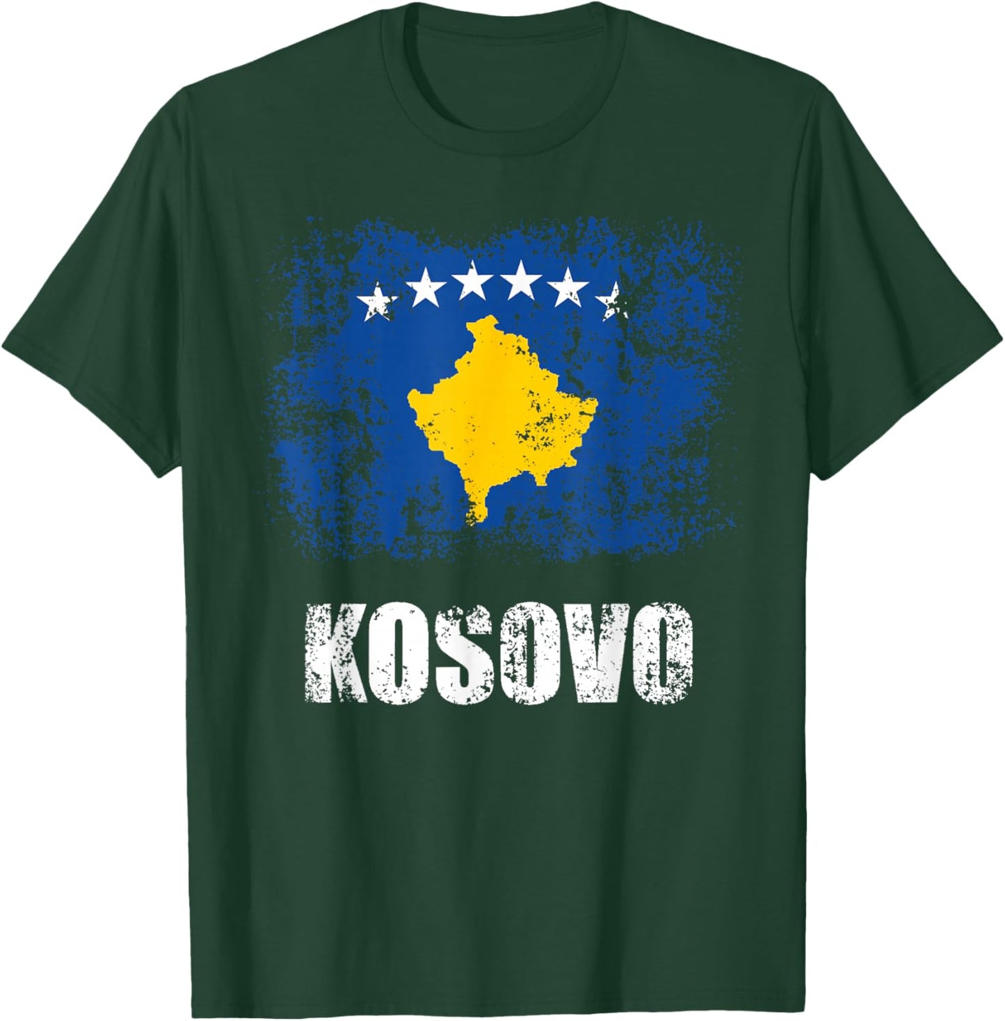 Kosovo Flag Shirt Patriotic Albanian Kosovan T-Shirt - T-Shirt | Forest