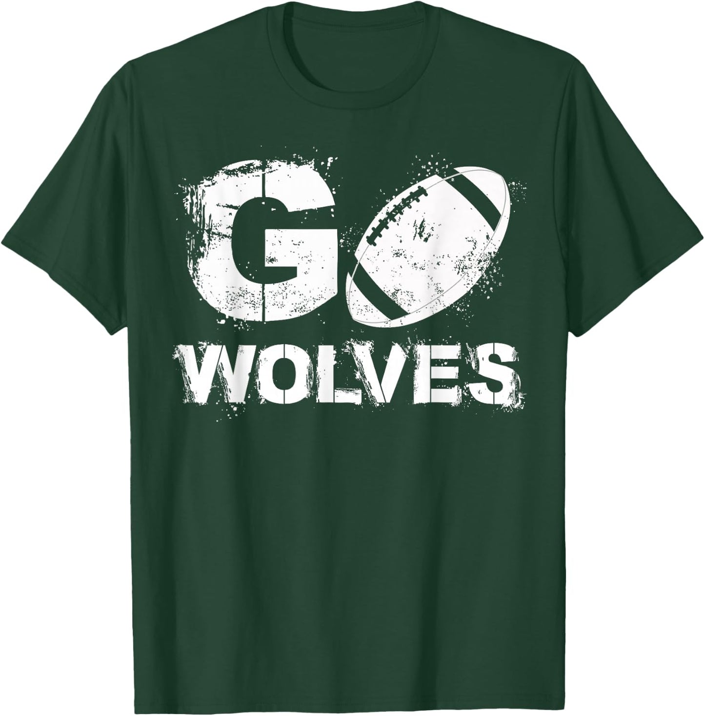 Football Go Wolves T-Shirt - T-Shirt | Forest