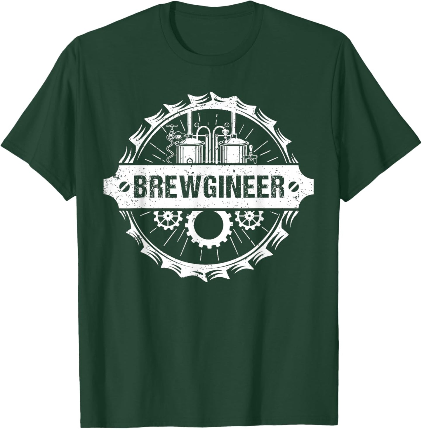 Brewgineer Beer Brewer Beergineer Homebrew T-Shirt - T-Shirt | Forest