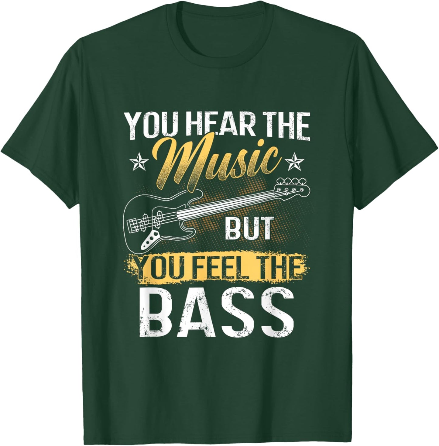 Funny Bass Guitar Lover Graphic Women and Men Bass Player T-Shirt - T-Shirt | Forest