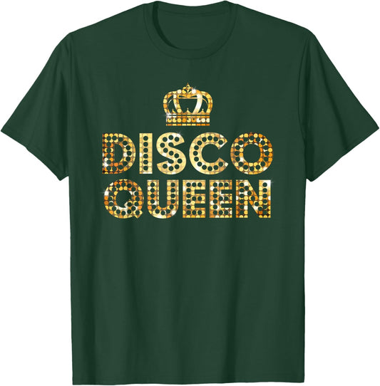 Disco Queen, Retro 70's Disco Matching Couple Gift T-Shirt - T-Shirt | Forest