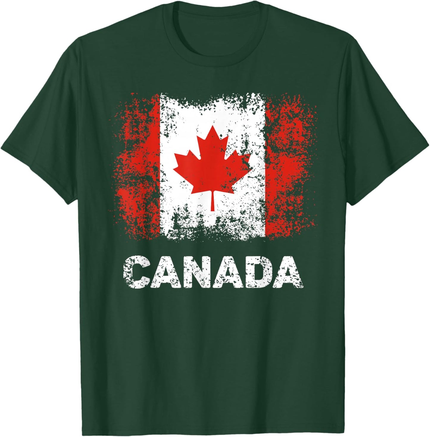 Canada Flag Shirt Maple Leaf Patriotic Canadian Flag T-Shirt - T-Shirt | Forest