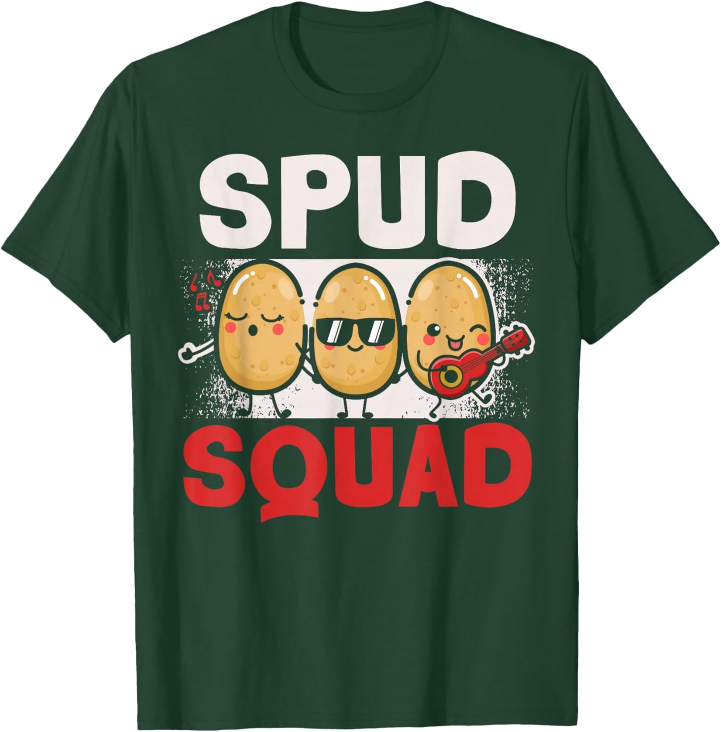Spud Squad Potato Lover Vegan French Fries Tater Tots T-Shirt - T-Shirt | Forest