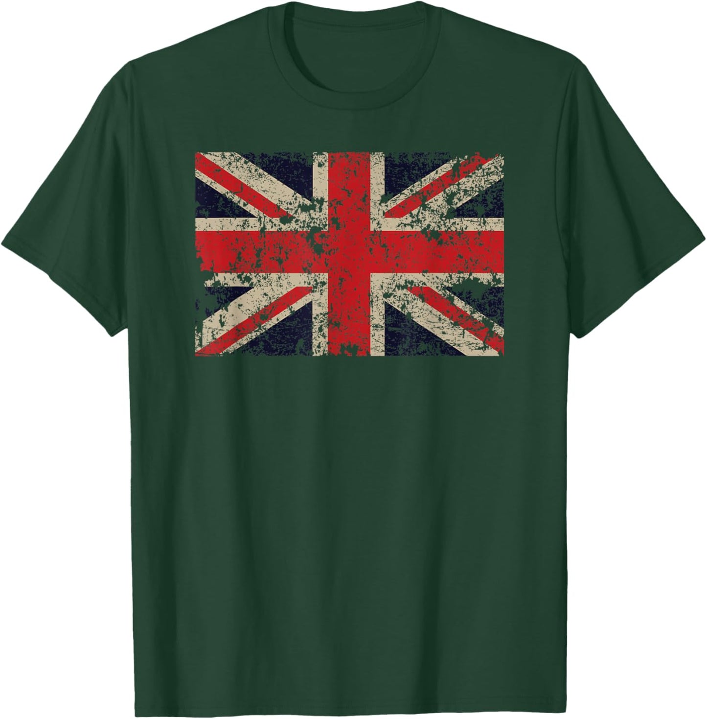 Vintage Union Flag Union Jack Gift T-Shirt - T-Shirt | Forest