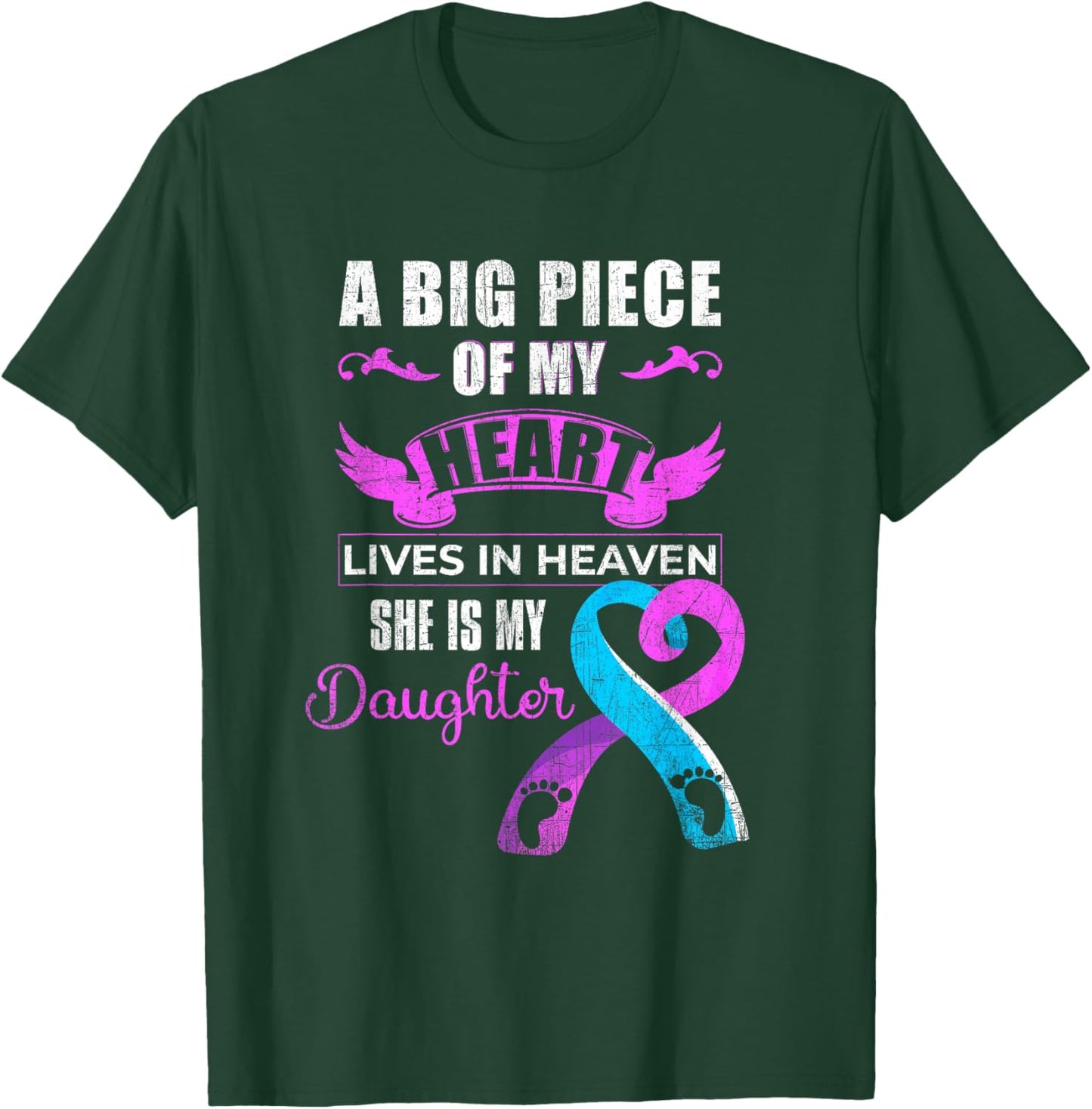 Baby Loss Awareness Week 2024 - Infant Loss Awareness Month T-Shirt - T-Shirt | Forest