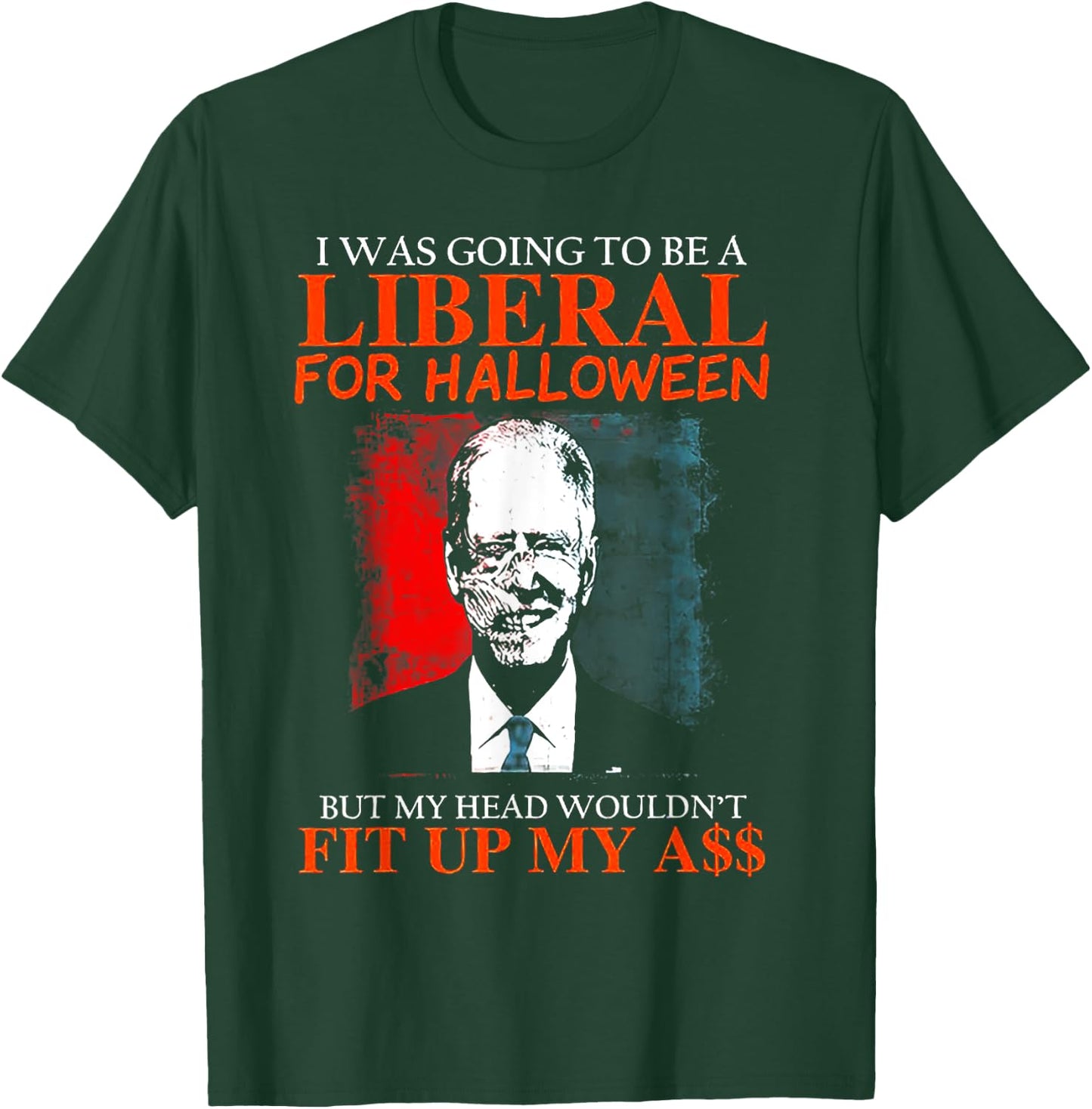 Biden I Was Going To Be A Liberal For Halloween Zombie T-Shirt - T-Shirt | Forest