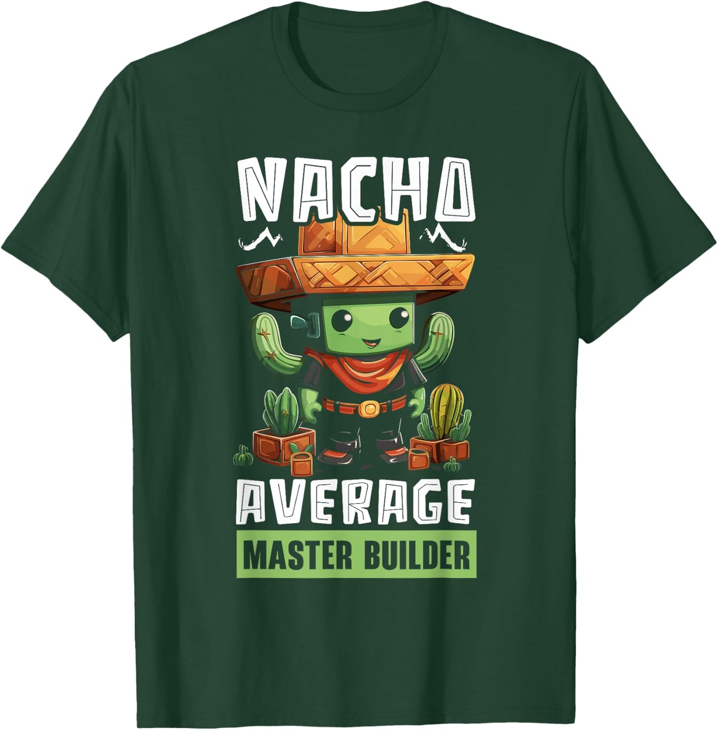 Master Builder Bricks Blocks Play Toys T-Shirt - T-Shirt | Forest