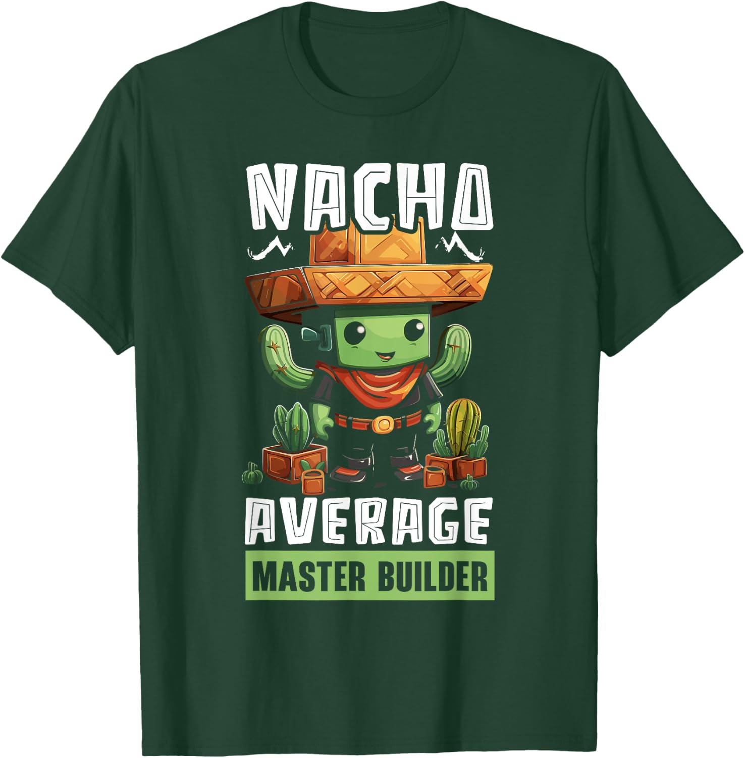 Master Builder Bricks Blocks Play Toys T-Shirt - T-Shirt | Forest