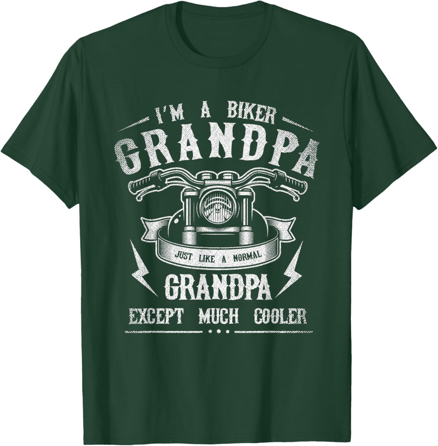 Ich bin ein Biker Grandpa Retirement Gift Motorcyclist T-Shirt - T-Shirt | Forest