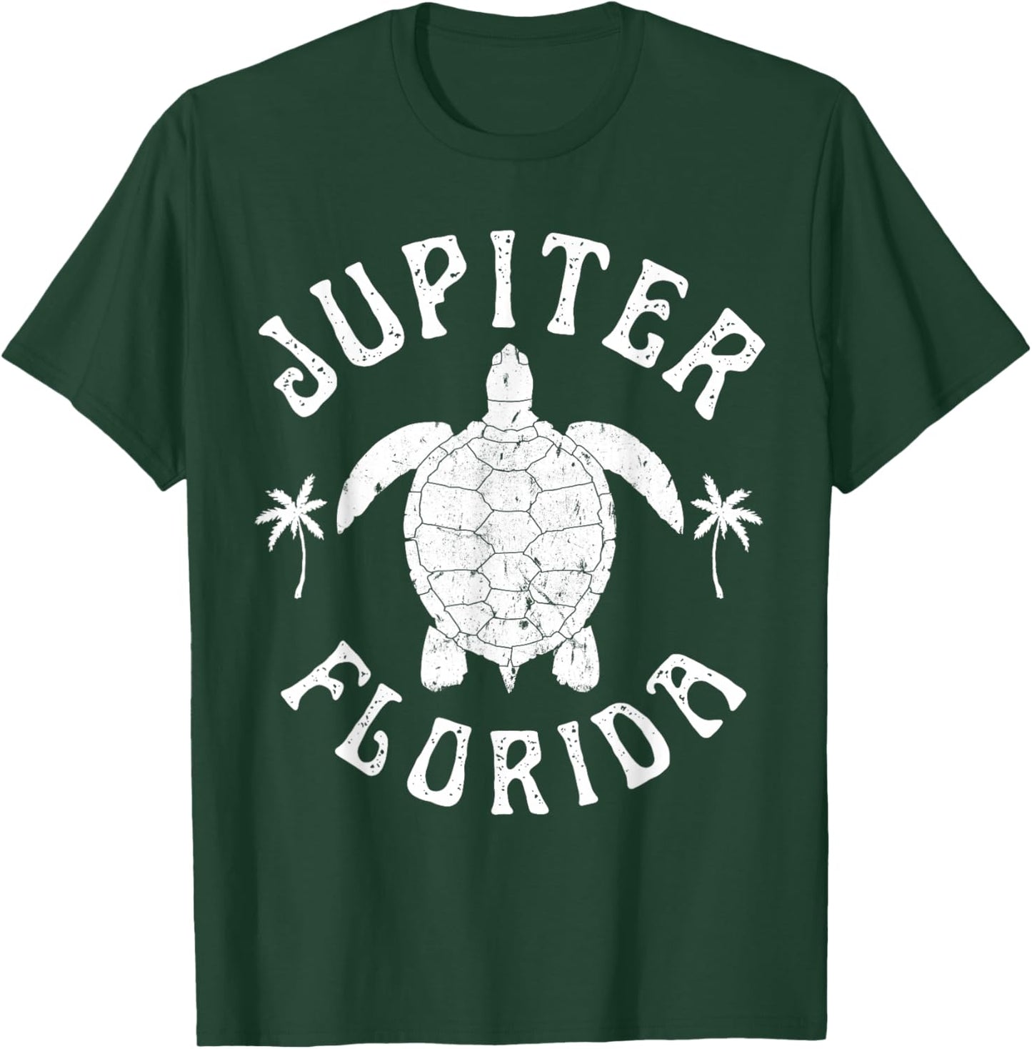 Jupiter Florida Beach Sea Turtle Summer Vacation Women Kids T-Shirt - T-Shirt | Forest